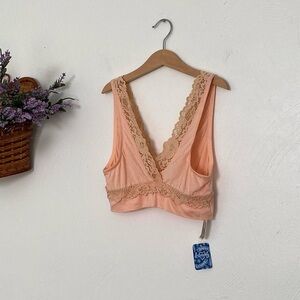 Free People lace trim Bralette